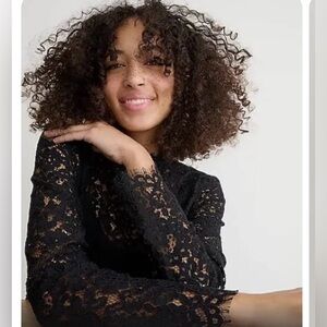 NWOT J. Crew Scalloped Lace Top SZ: 2